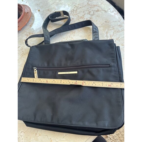 NINE West Black Business Tote Bag Laptop Case - Picture 5 of 16